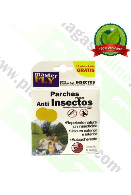 12 Parches anti-insectos Masterfly