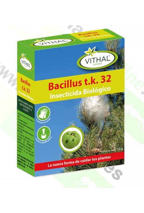 BACILLUS T.K 32 10gr INSECTICIDA BIOLÓGICO VTH