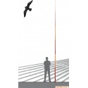 Ahuyentador de aves mástil cometa Espantapajaros Ahuyentador de aves mástil cometa Espantapajaros
