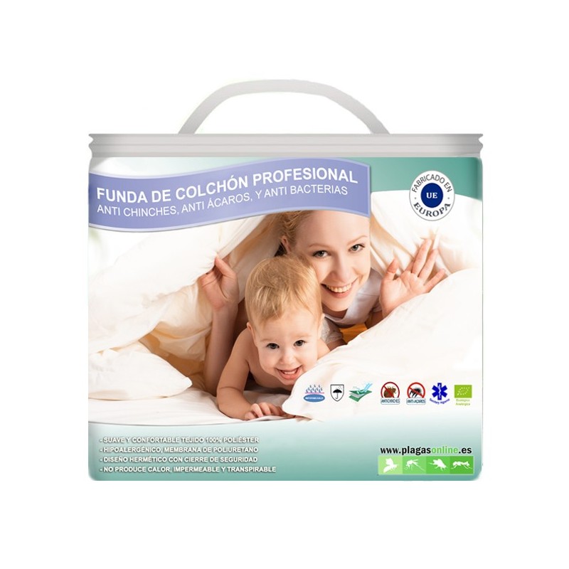 Fundas anti chinches de cama 180 x 200 x 28 cm - Fumiplagas Control S.L.