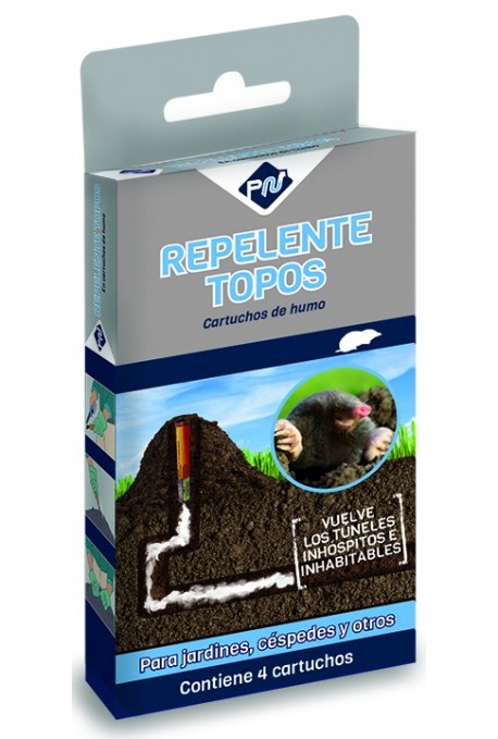 Fumigador Humo Repelente de Topos 4 uds