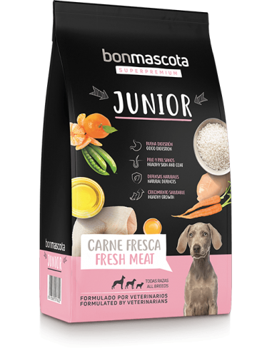 PIENSO DE PERROS 10KG JUNIOR BONMASCOTA