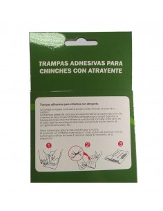 Trampa Adhesiva Chinches con Atrayente 5uds 2
