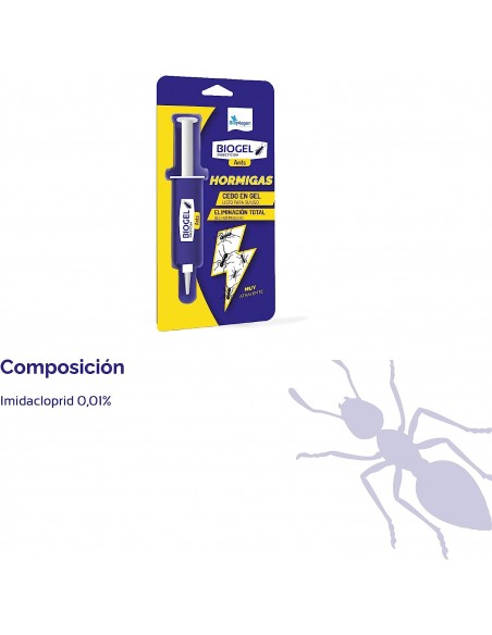 Gel Antihormigas Cebo Jeringuilla de 5gr | Envío Gratis 24h