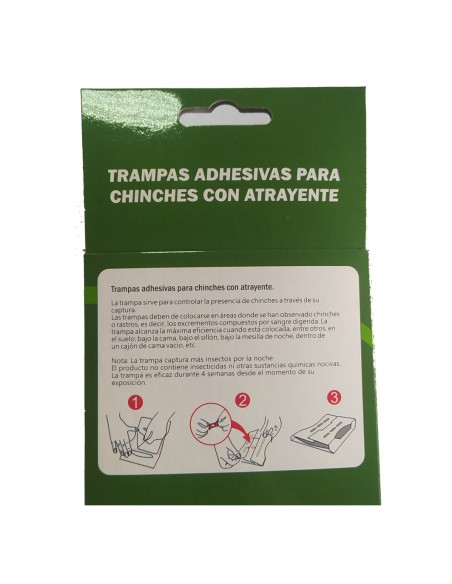 Trampa Adhesiva Chinches con Atrayente 5uds -