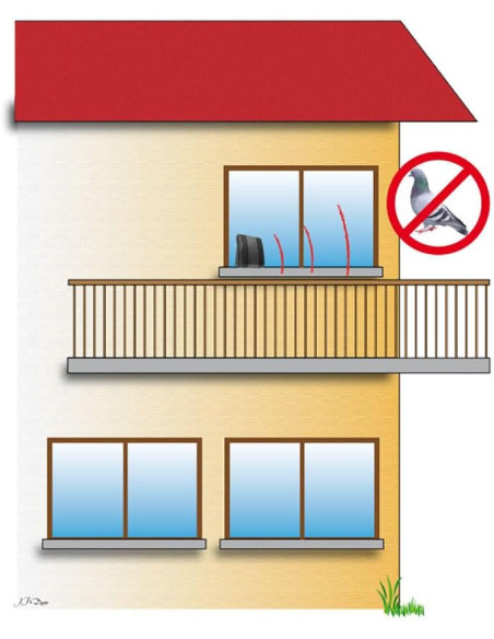 Ahuyenta Palomas Ultrasonido Electrónico | Envío Gratis 24h