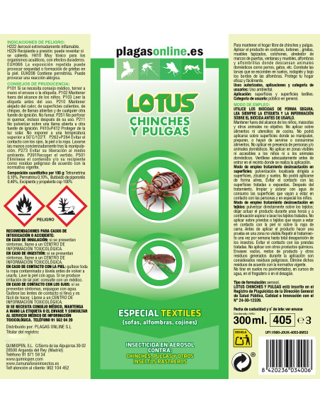 Spray Aerosol hinches Pulgas y Otros Spray Aerosol hinches Pulgas y Otros