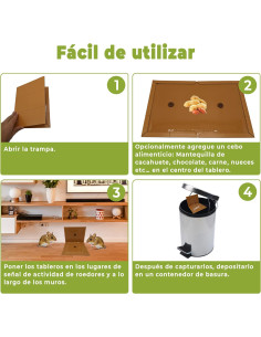 TRAMPA ADHESIVA CAPTURA RATA Y RATONES ECO 2