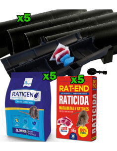 PACK TRATAMIENTO CONTRA RATAS Y RATONES RECOMENDADO