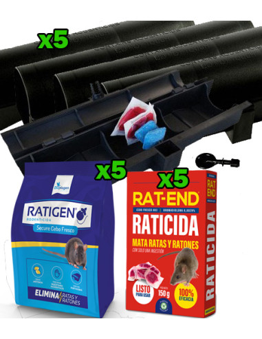 PACK TRATAMIENTO CONTRA RATAS Y RATONES RECOMENDADO