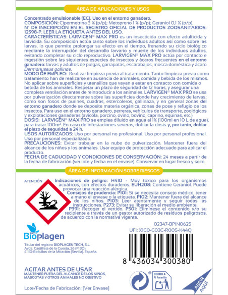 LARVIGEN MAX Ovicida Larvicida Insecticida【TIENDA】