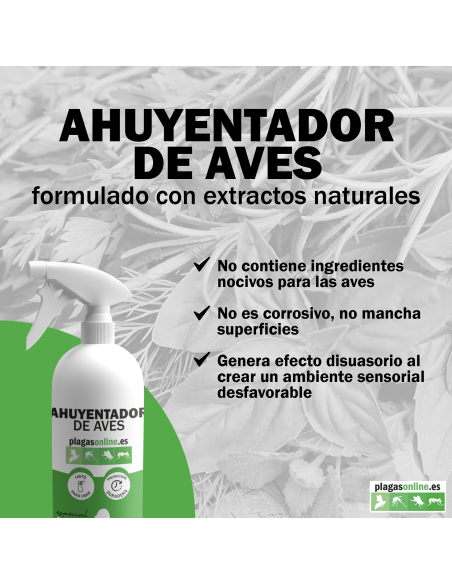 Gel Repelente Aves Antiposamiento 750ml Spray [TIENDA]