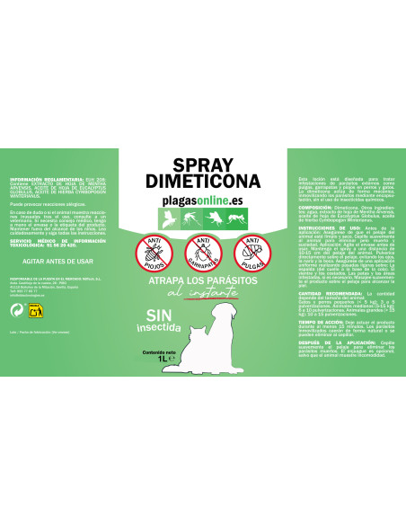 INSECTICIDA ORGÁNICO DIMETICONA / TIENDA