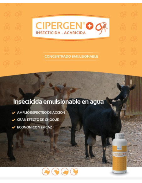 Cipermetrina 9,3% Concentrada 250ml | Insecticida para Moscas, Pulgas y Garrapatas